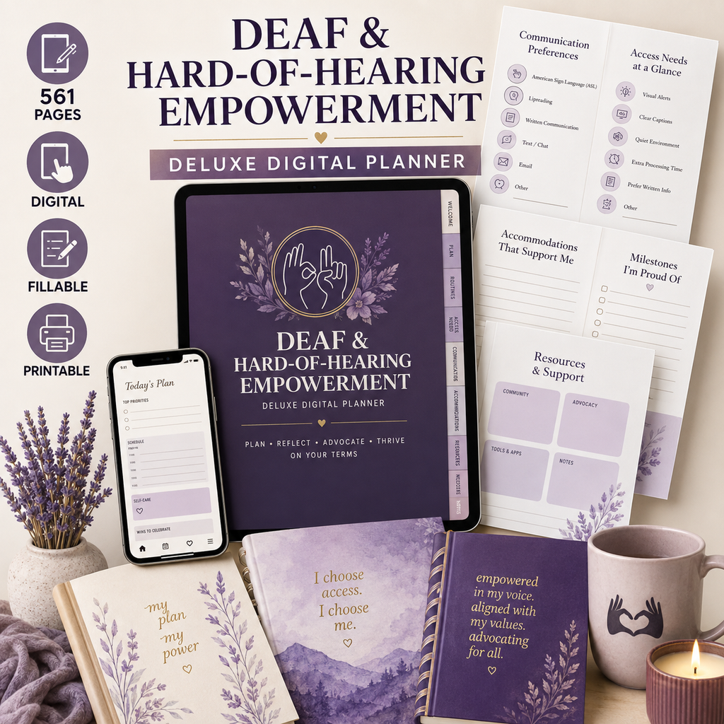 Deaf and Hard-of-Hearing Empowerment Deluxe Planner — listing image 06