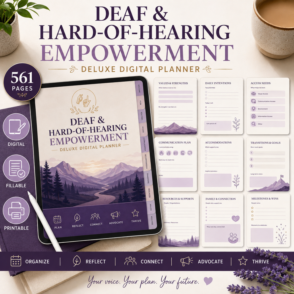 Deaf and Hard-of-Hearing Empowerment Deluxe Planner — listing image 08