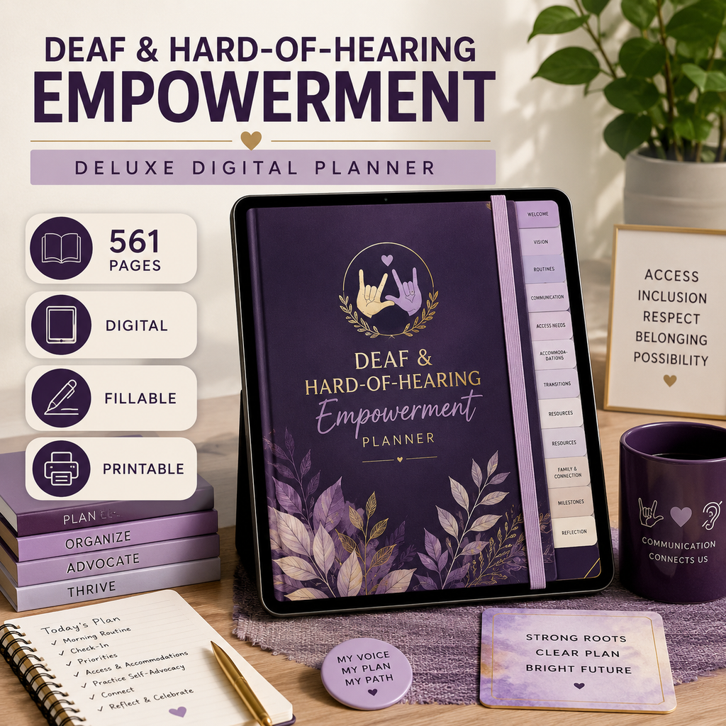 Deaf and Hard-of-Hearing Empowerment Deluxe Planner — listing image 10