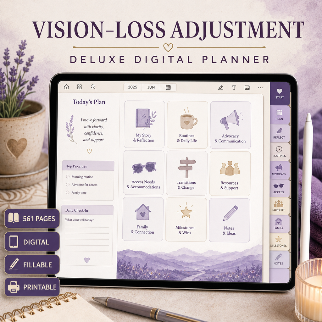 Vision-Loss Adjustment and Independence Deluxe Planner — listing image 04