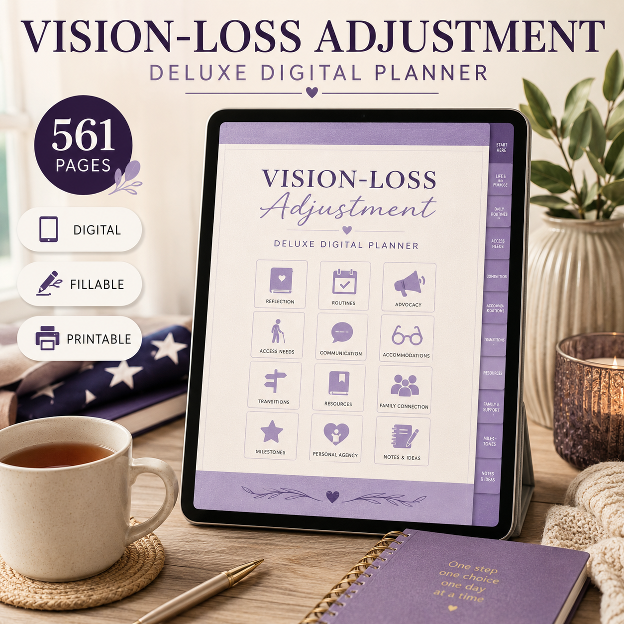 Vision-Loss Adjustment and Independence Deluxe Planner — listing image 05