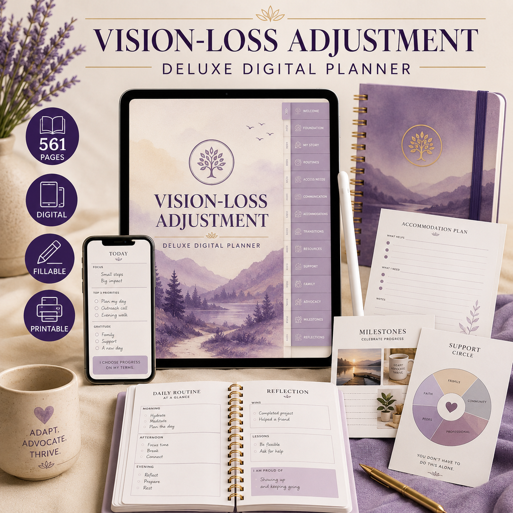 Vision-Loss Adjustment and Independence Deluxe Planner — listing image 06