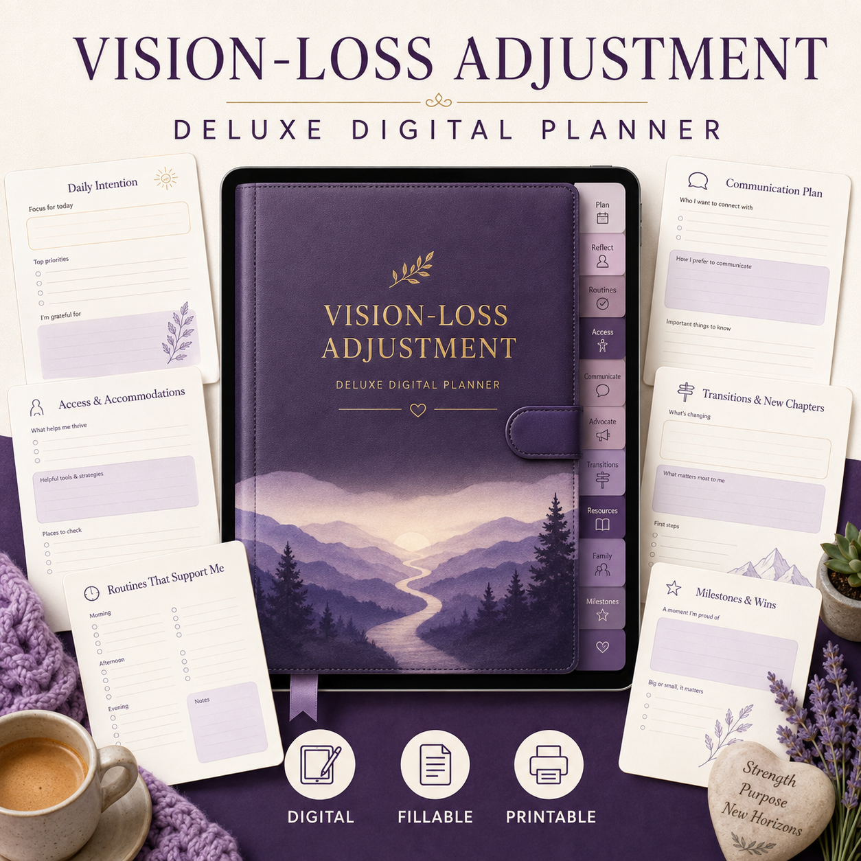 Vision-Loss Adjustment and Independence Deluxe Planner — listing image 08