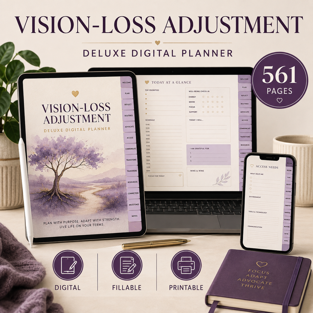 Vision-Loss Adjustment and Independence Deluxe Planner — listing image 09