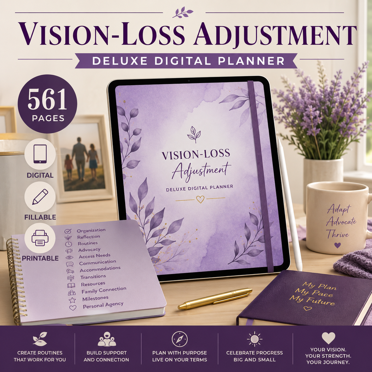 Vision-Loss Adjustment and Independence Deluxe Planner — listing image 10