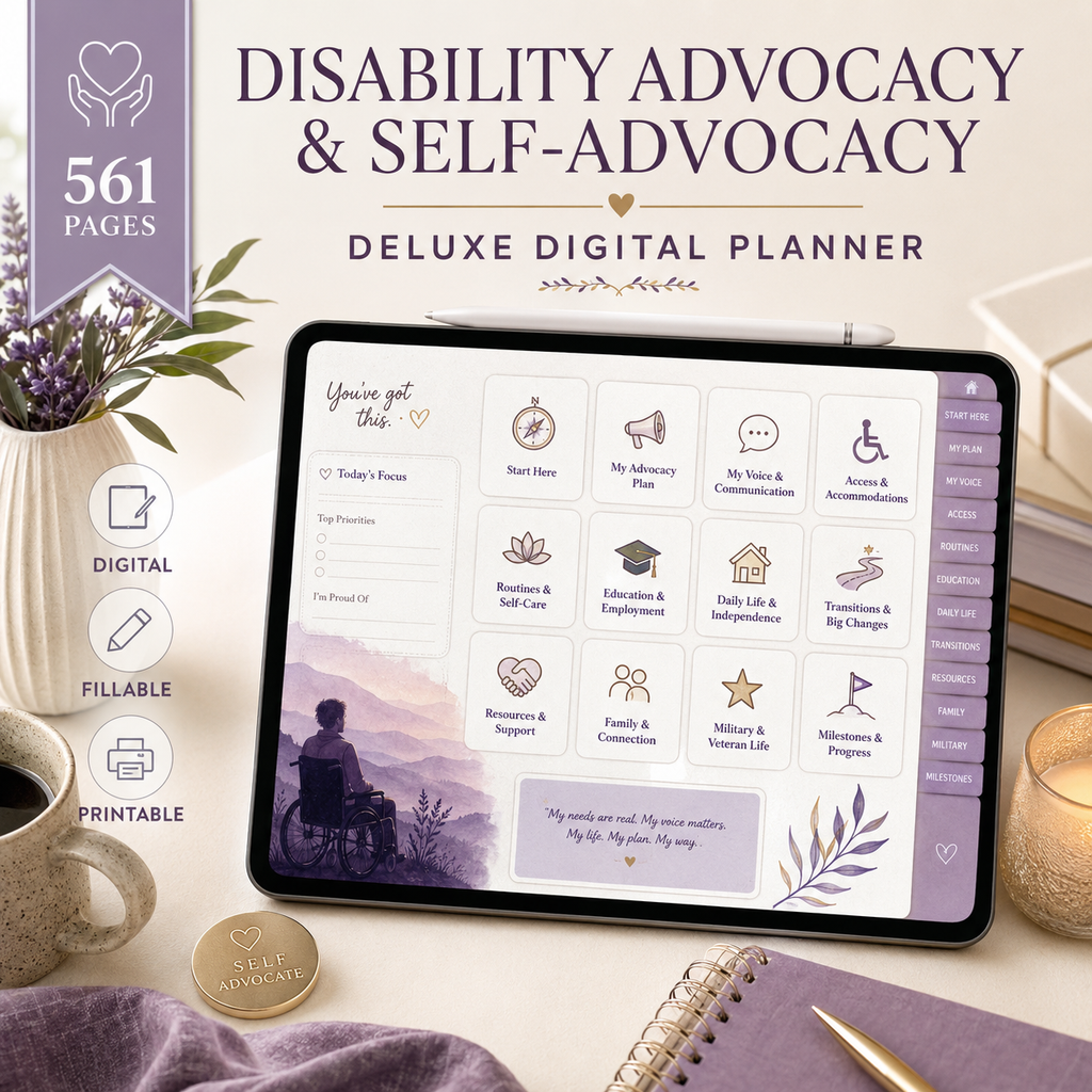 Disability Advocacy and Self-Advocacy Deluxe Planner — listing image 04