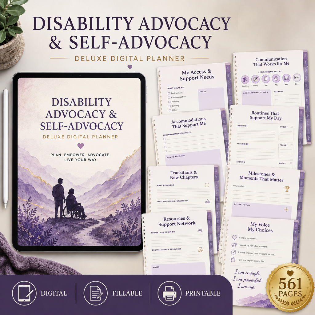 Disability Advocacy and Self-Advocacy Deluxe Planner — listing image 08