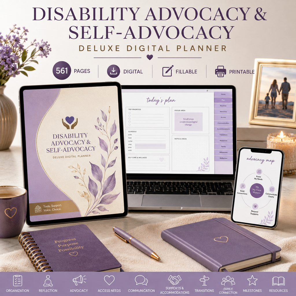 Disability Advocacy and Self-Advocacy Deluxe Planner — listing image 09