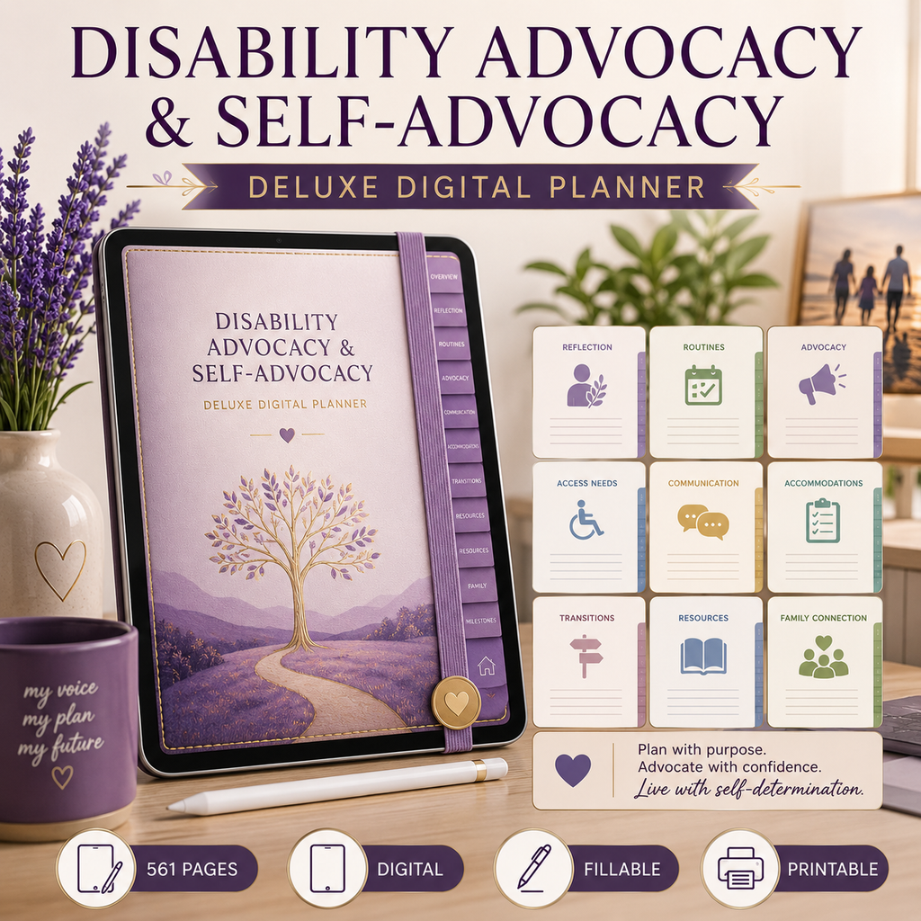 Disability Advocacy and Self-Advocacy Deluxe Planner — listing image 10