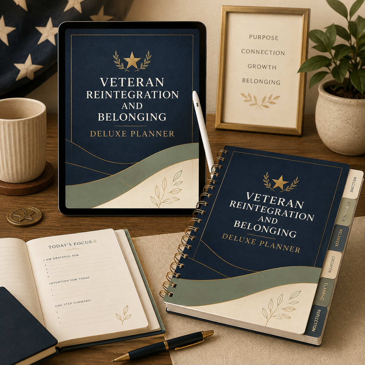 Veteran Reintegration and Belonging Deluxe Planner — listing image 01