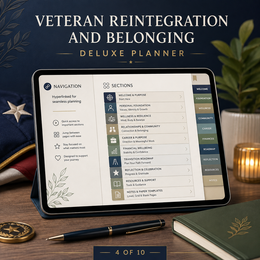 Veteran Reintegration and Belonging Deluxe Planner — listing image 02