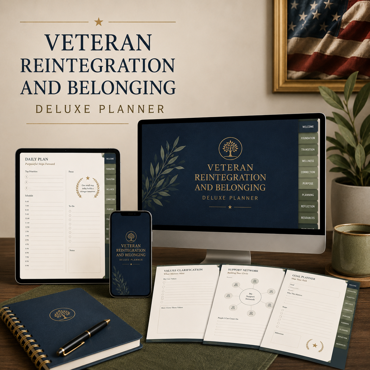 Veteran Reintegration and Belonging Deluxe Planner — listing image 05