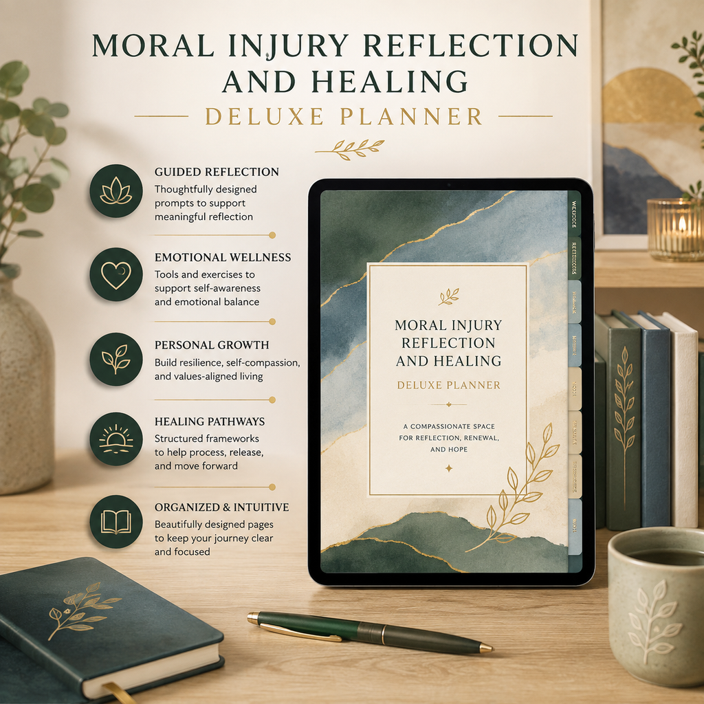 Moral Injury Reflection and Healing Deluxe Planner — listing image 02