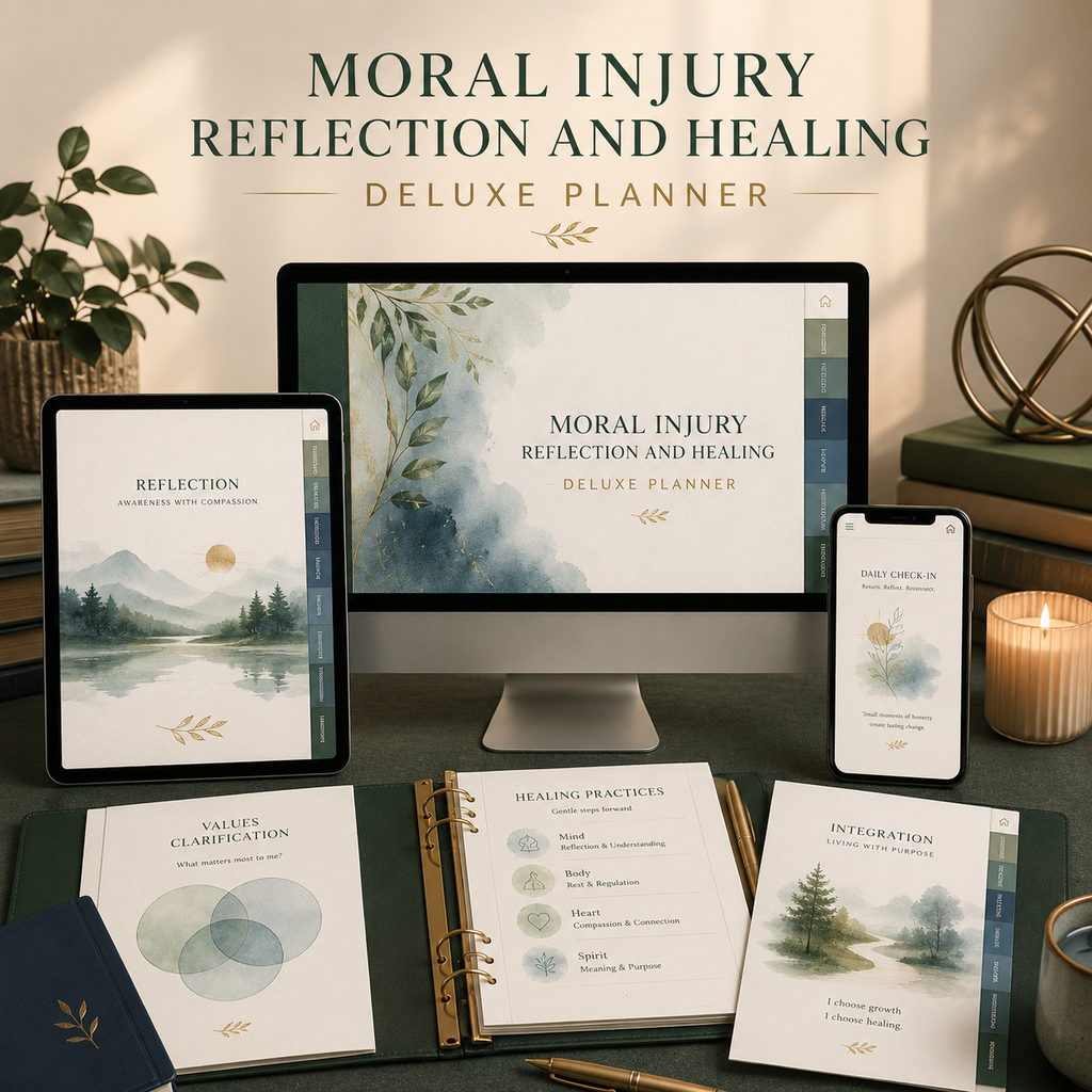 Moral Injury Reflection and Healing Deluxe Planner — listing image 04