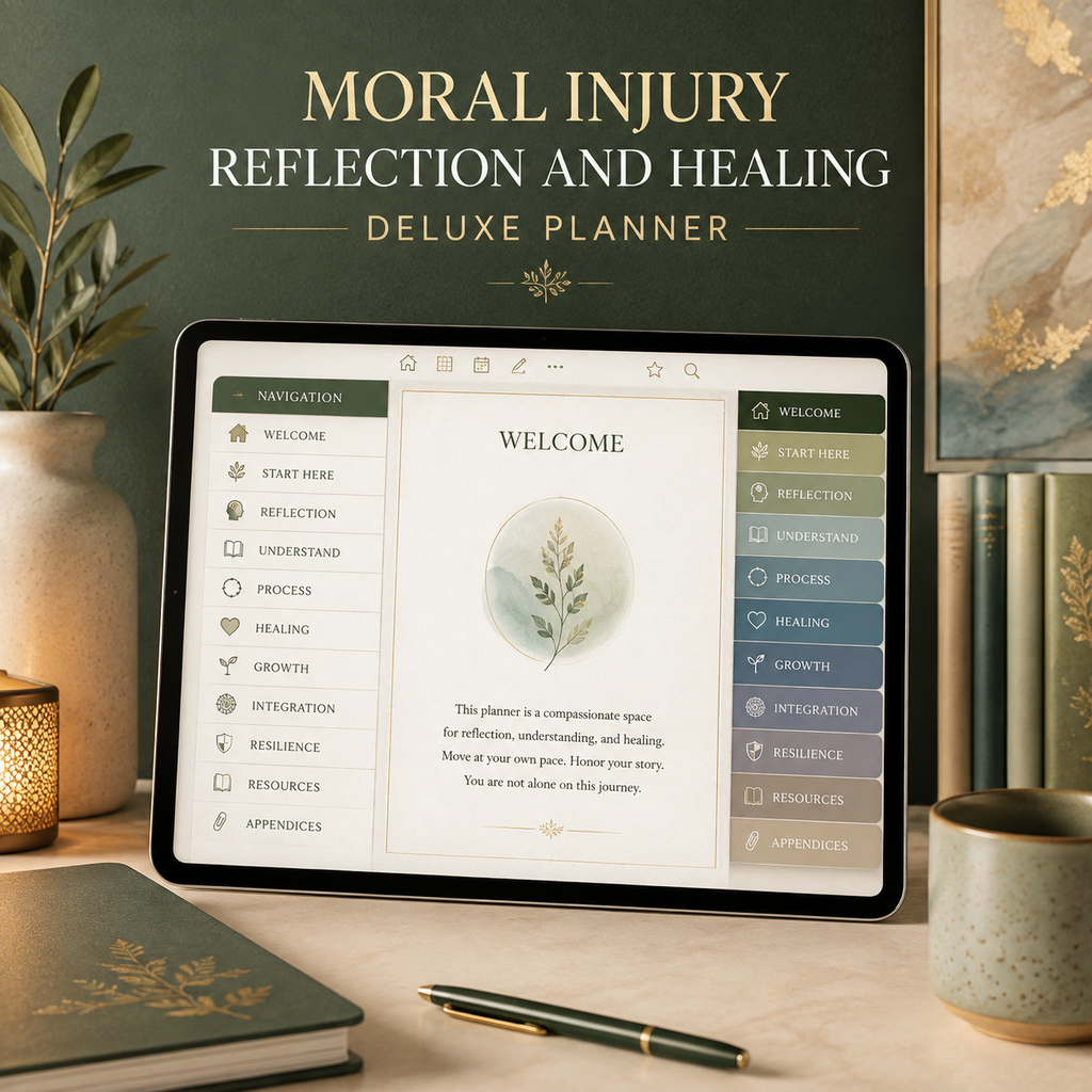 Moral Injury Reflection and Healing Deluxe Planner — listing image 05