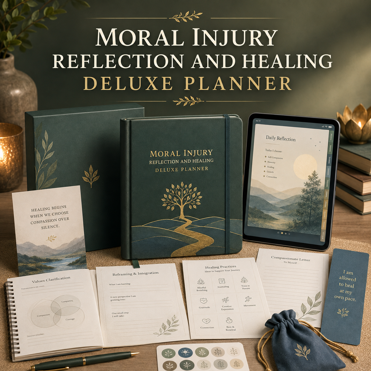 Moral Injury Reflection and Healing Deluxe Planner — listing image 07