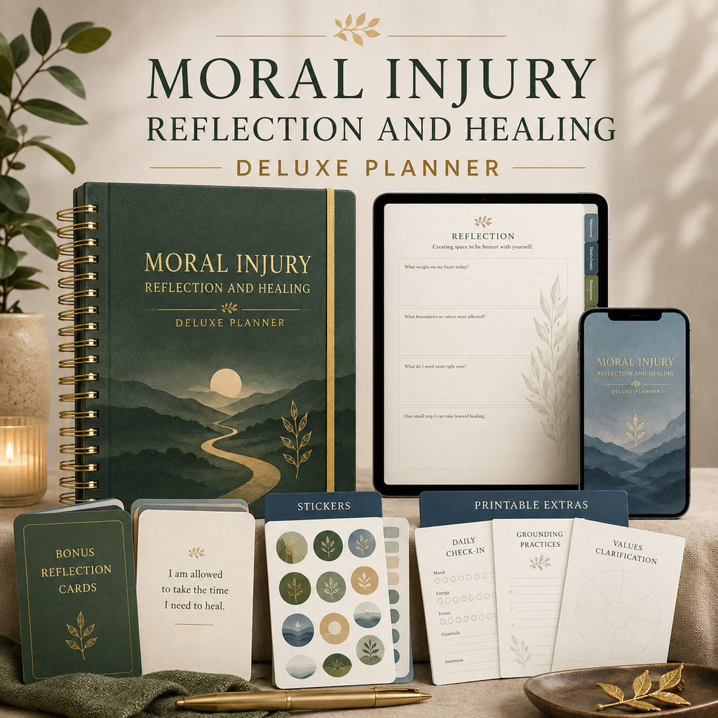Moral Injury Reflection and Healing Deluxe Planner — listing image 08