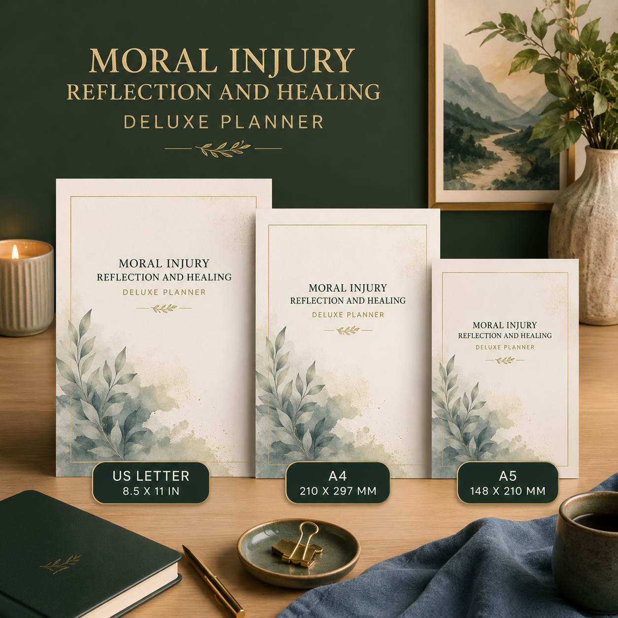 Moral Injury Reflection and Healing Deluxe Planner — listing image 09