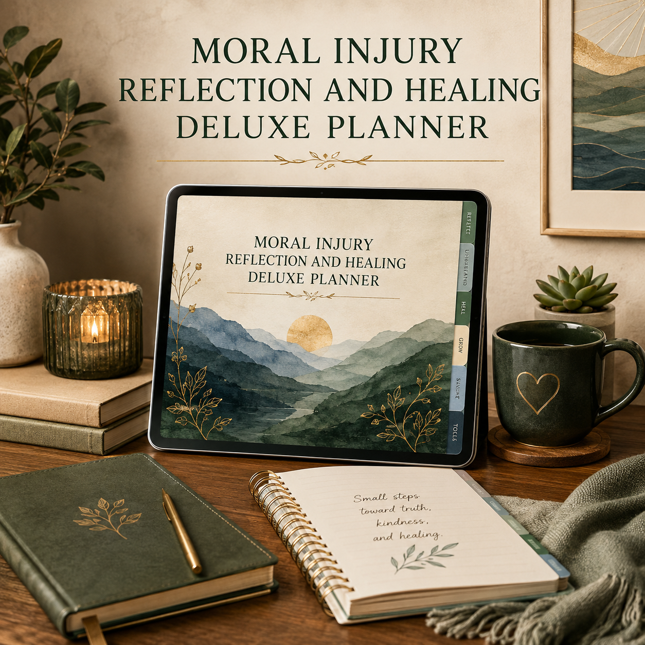 Moral Injury Reflection and Healing Deluxe Planner — listing image 10