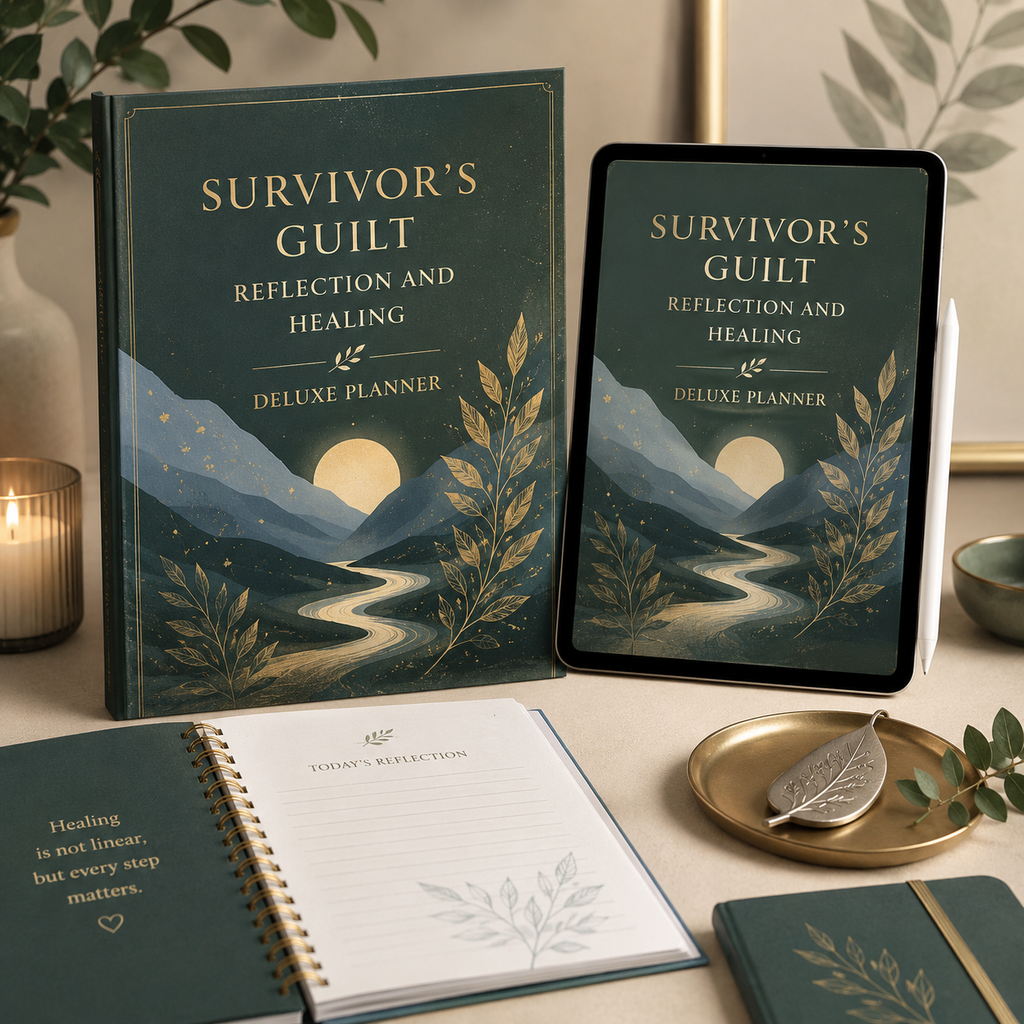 Survivor's Guilt Reflection and Healing Deluxe Planner — listing image 01