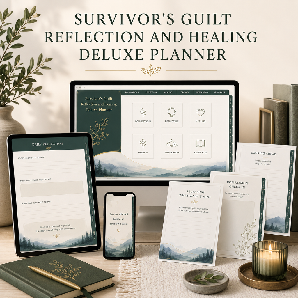 Survivor's Guilt Reflection and Healing Deluxe Planner — listing image 03