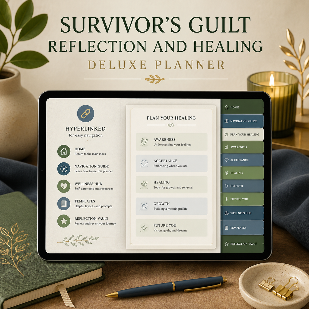 Survivor's Guilt Reflection and Healing Deluxe Planner — listing image 04