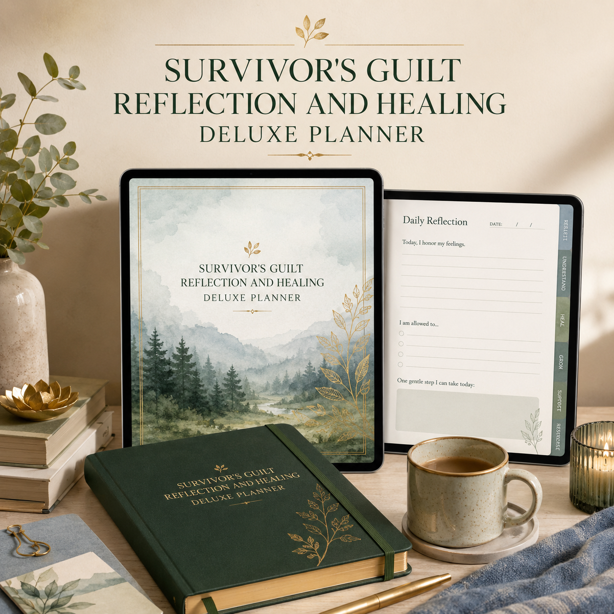 Survivor's Guilt Reflection and Healing Deluxe Planner — listing image 08