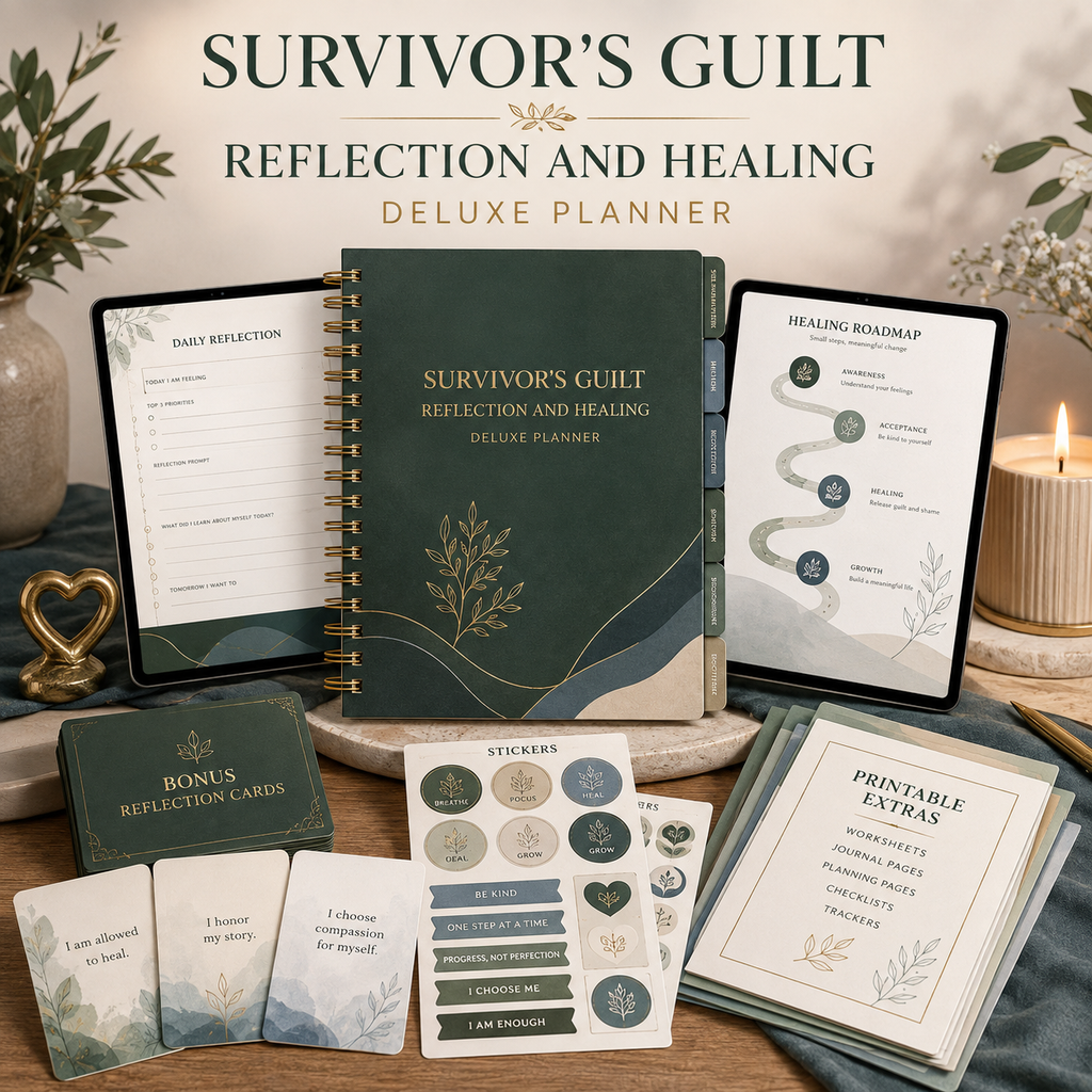 Survivor's Guilt Reflection and Healing Deluxe Planner — listing image 09