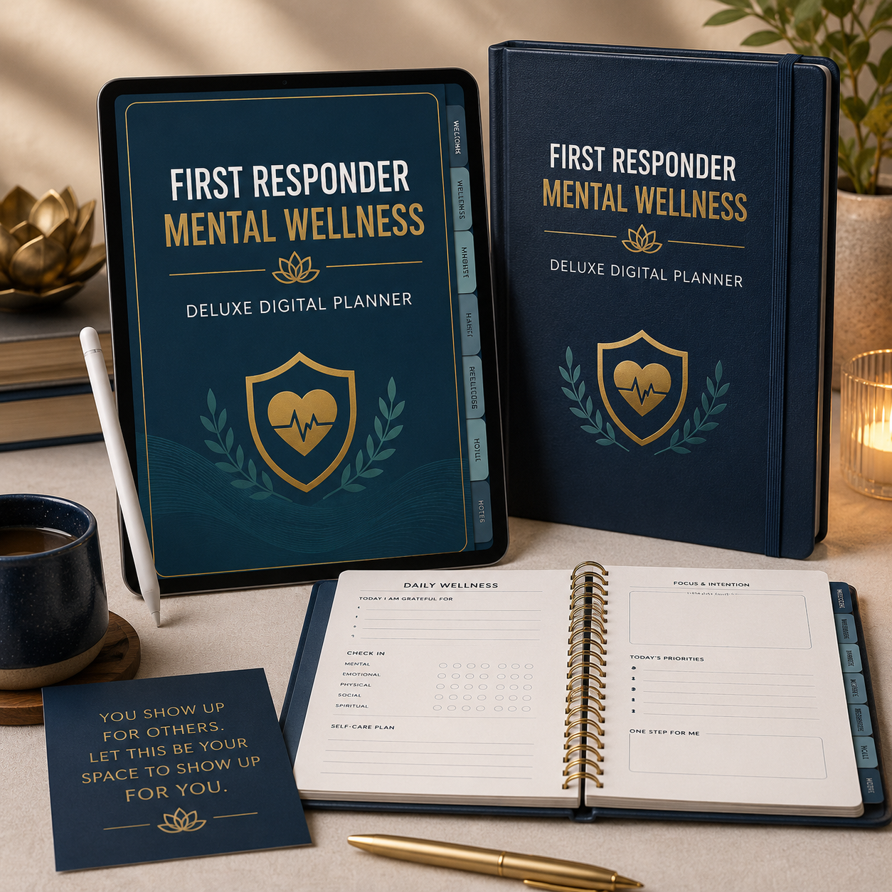 First Responder Mental Wellness Deluxe Digital Planner — listing image 01