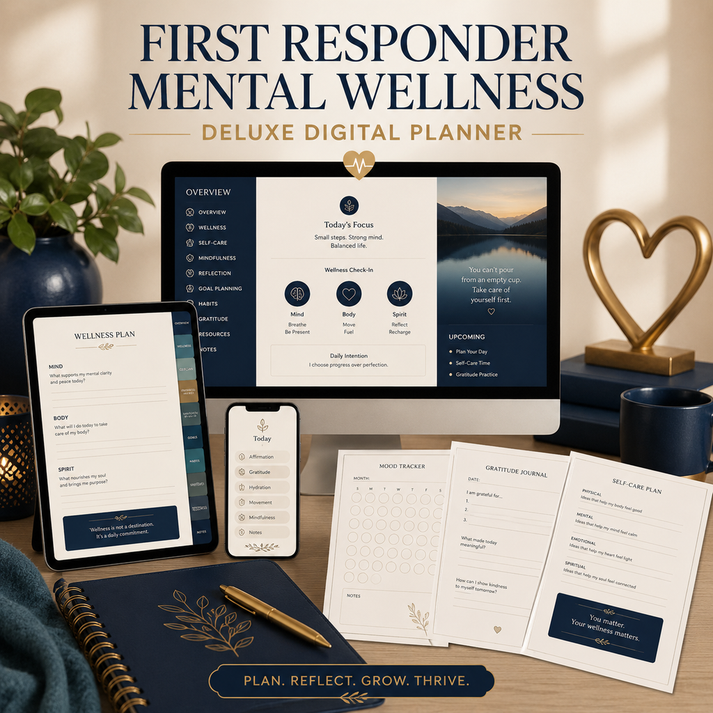 First Responder Mental Wellness Deluxe Digital Planner — listing image 05