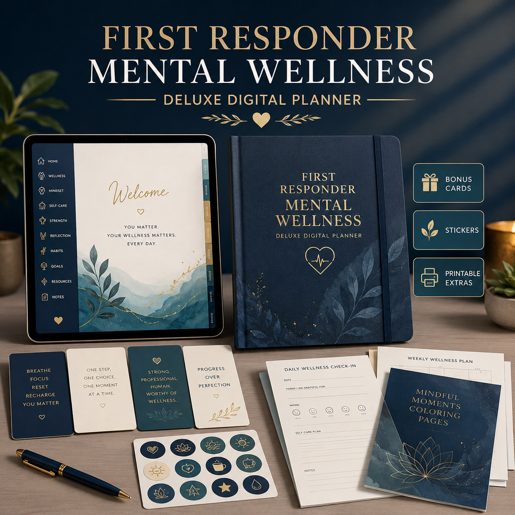 First Responder Mental Wellness Deluxe Digital Planner — listing image 07