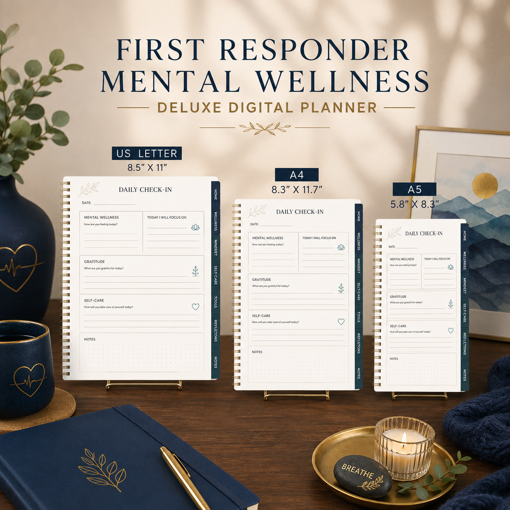 First Responder Mental Wellness Deluxe Digital Planner — listing image 08