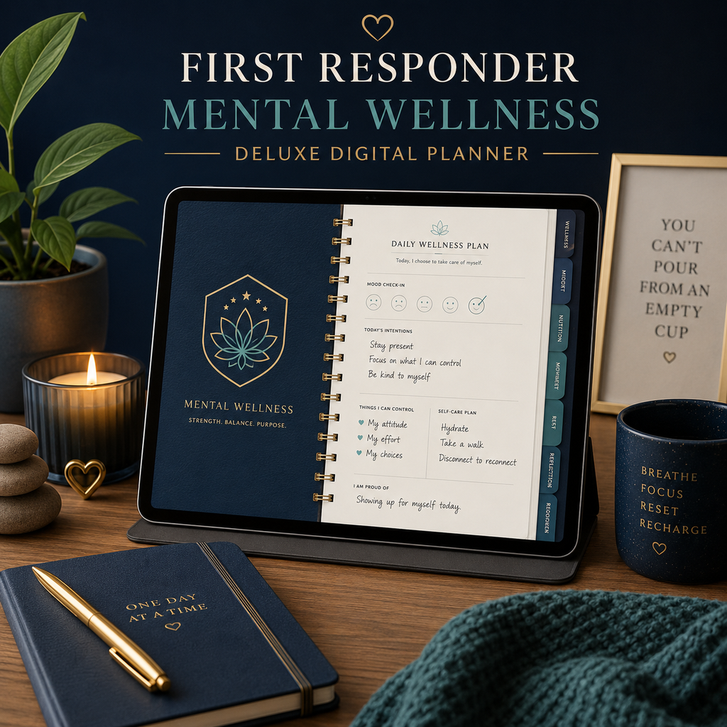 First Responder Mental Wellness Deluxe Digital Planner — listing image 09
