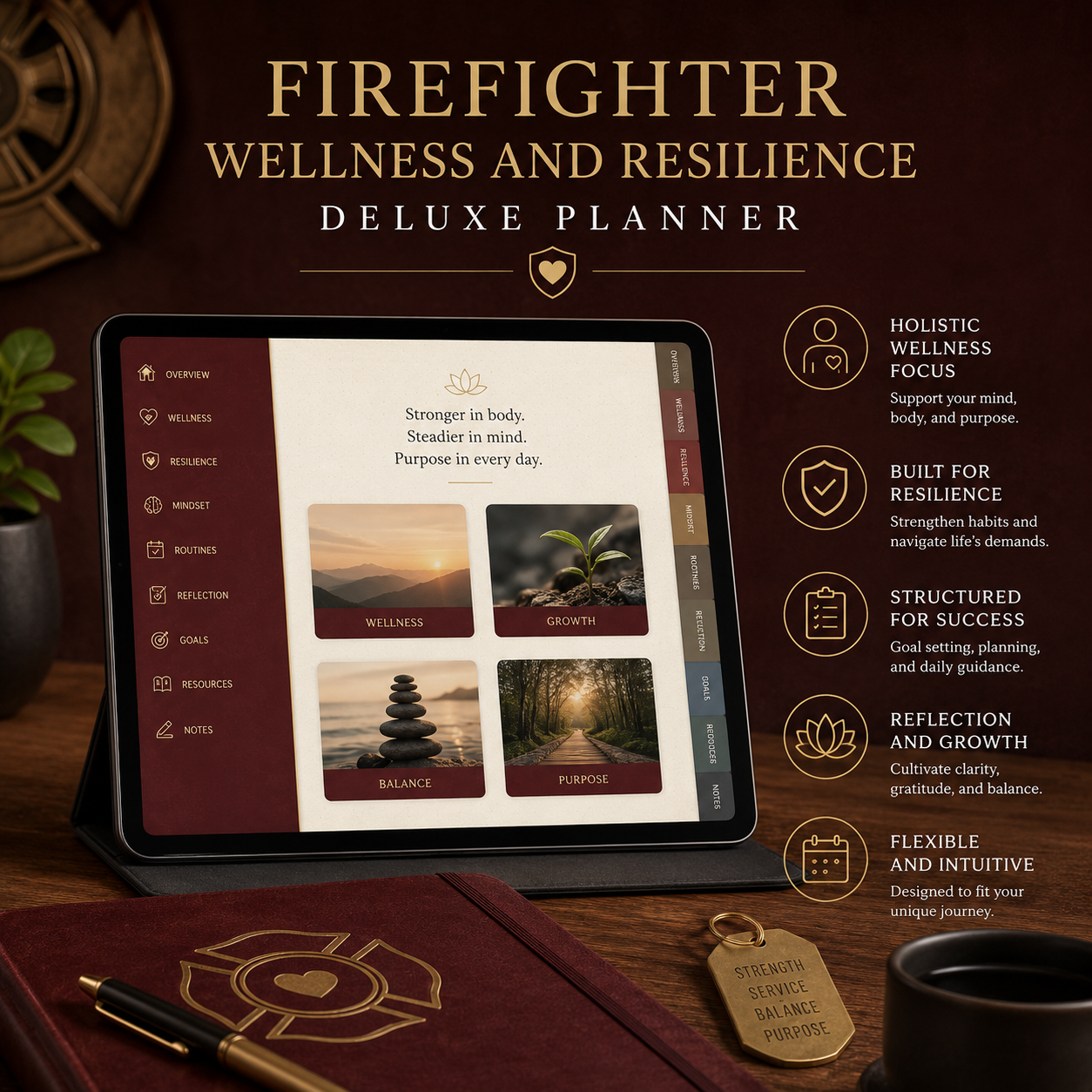 Firefighter Wellness and Resilience Deluxe Planner — listing image 02