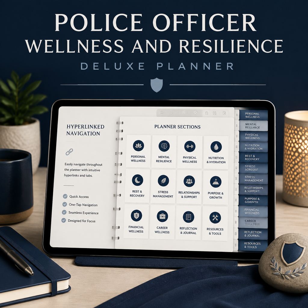 Police Officer Wellness and Resilience Deluxe Planner — listing image 03