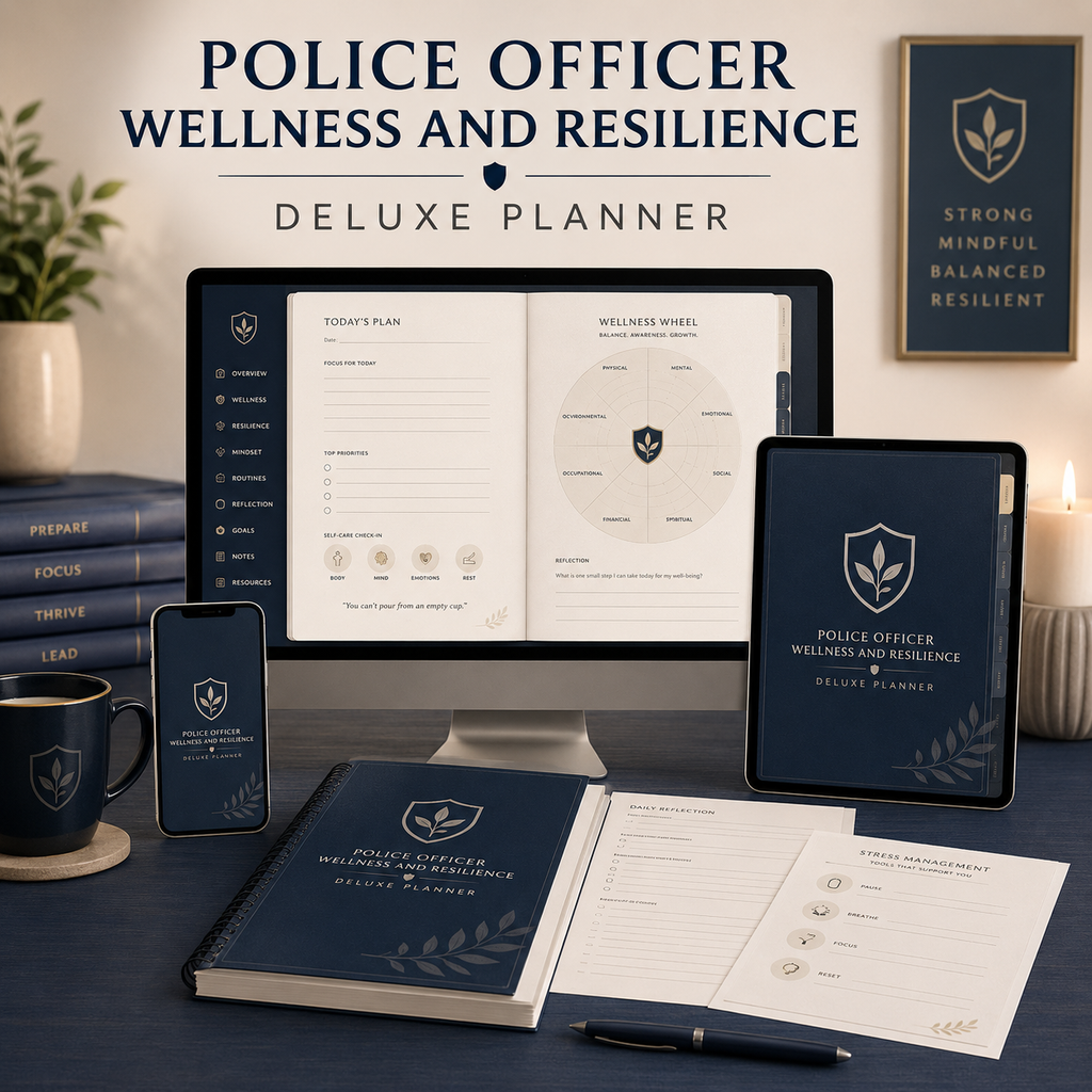 Police Officer Wellness and Resilience Deluxe Planner — listing image 05