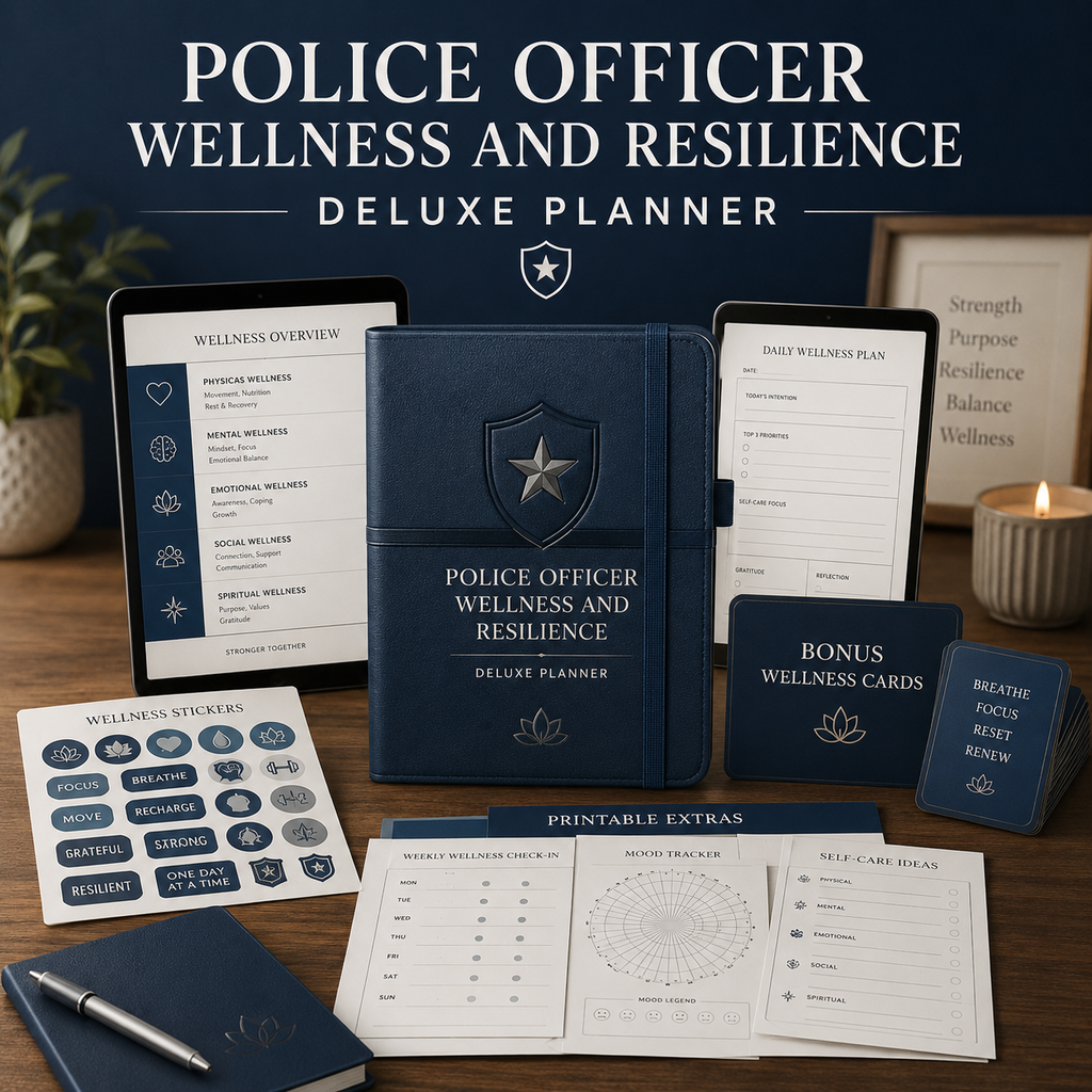 Police Officer Wellness and Resilience Deluxe Planner — listing image 07
