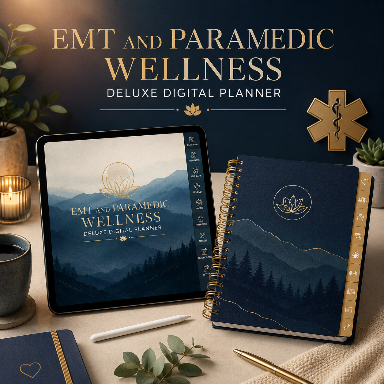 EMT and Paramedic Wellness Deluxe Digital Planner — listing image 02