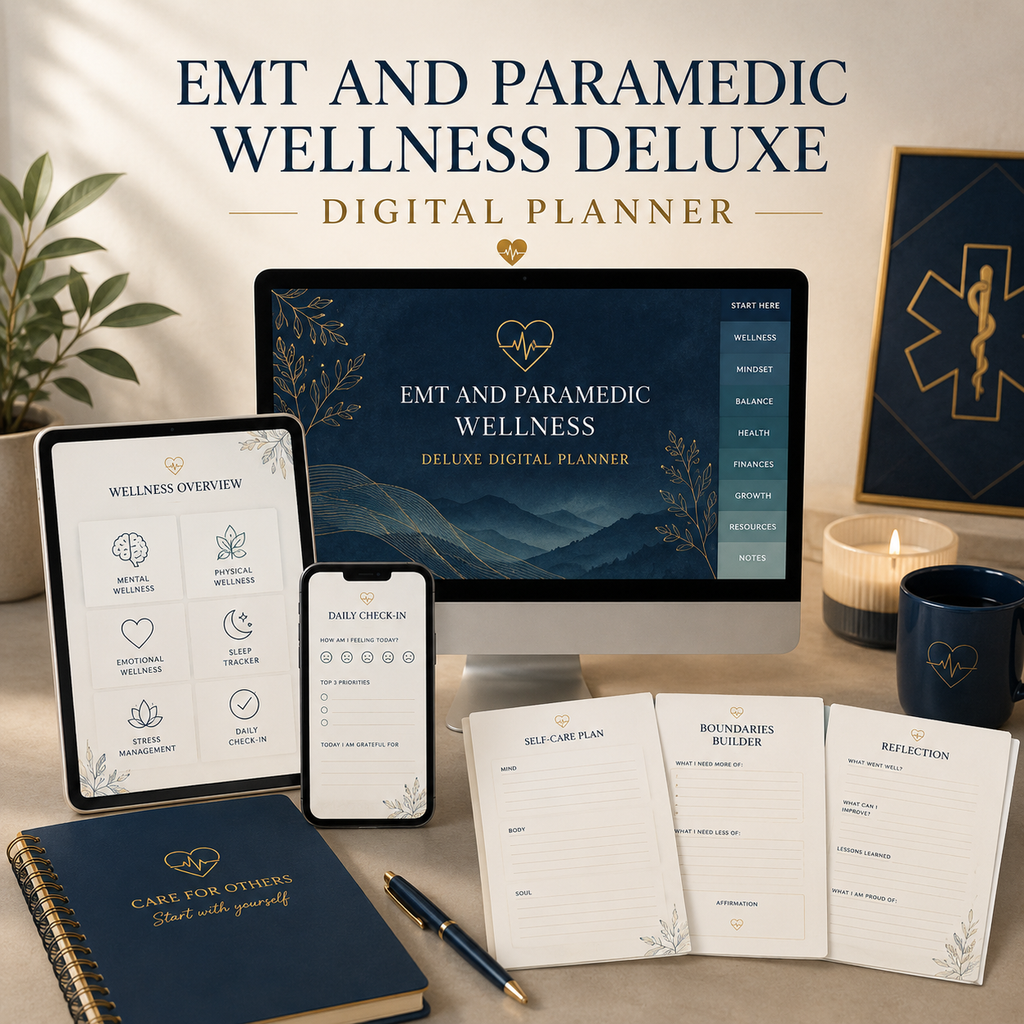 EMT and Paramedic Wellness Deluxe Digital Planner — listing image 05