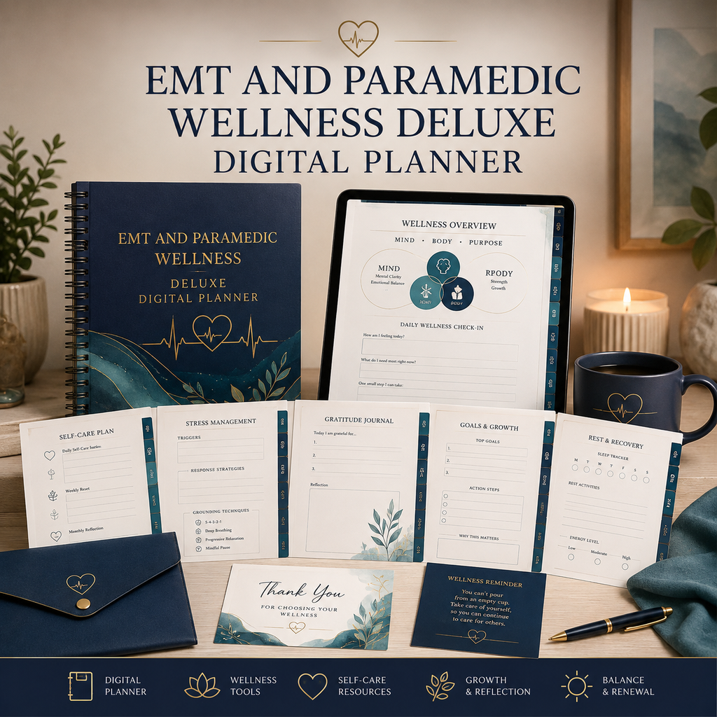 EMT and Paramedic Wellness Deluxe Digital Planner — listing image 10