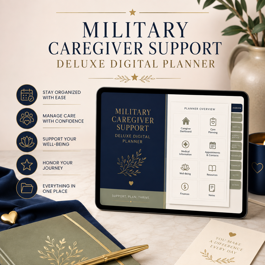 Military Caregiver Support Deluxe Digital Planner — listing image 03