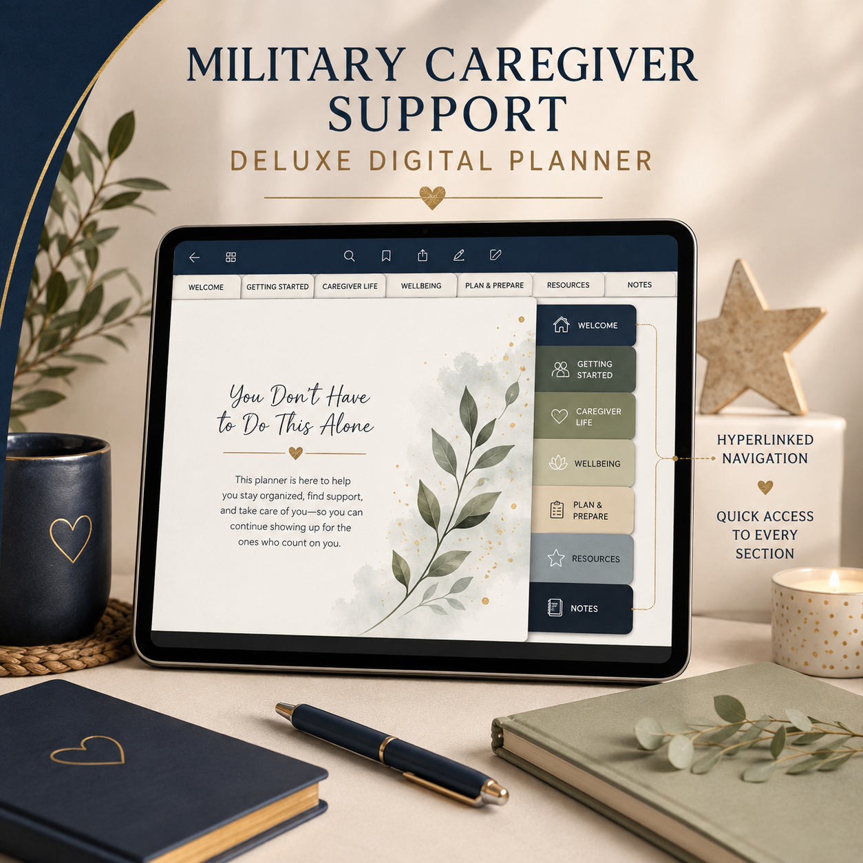 Military Caregiver Support Deluxe Digital Planner — listing image 04