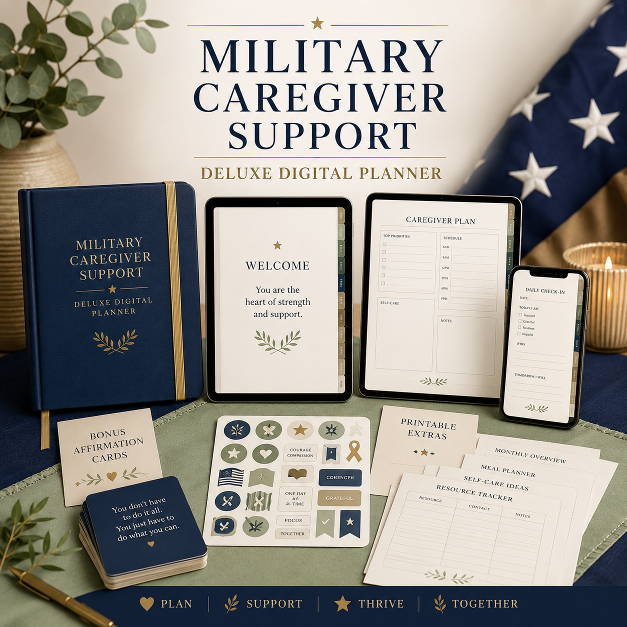 Military Caregiver Support Deluxe Digital Planner — listing image 06