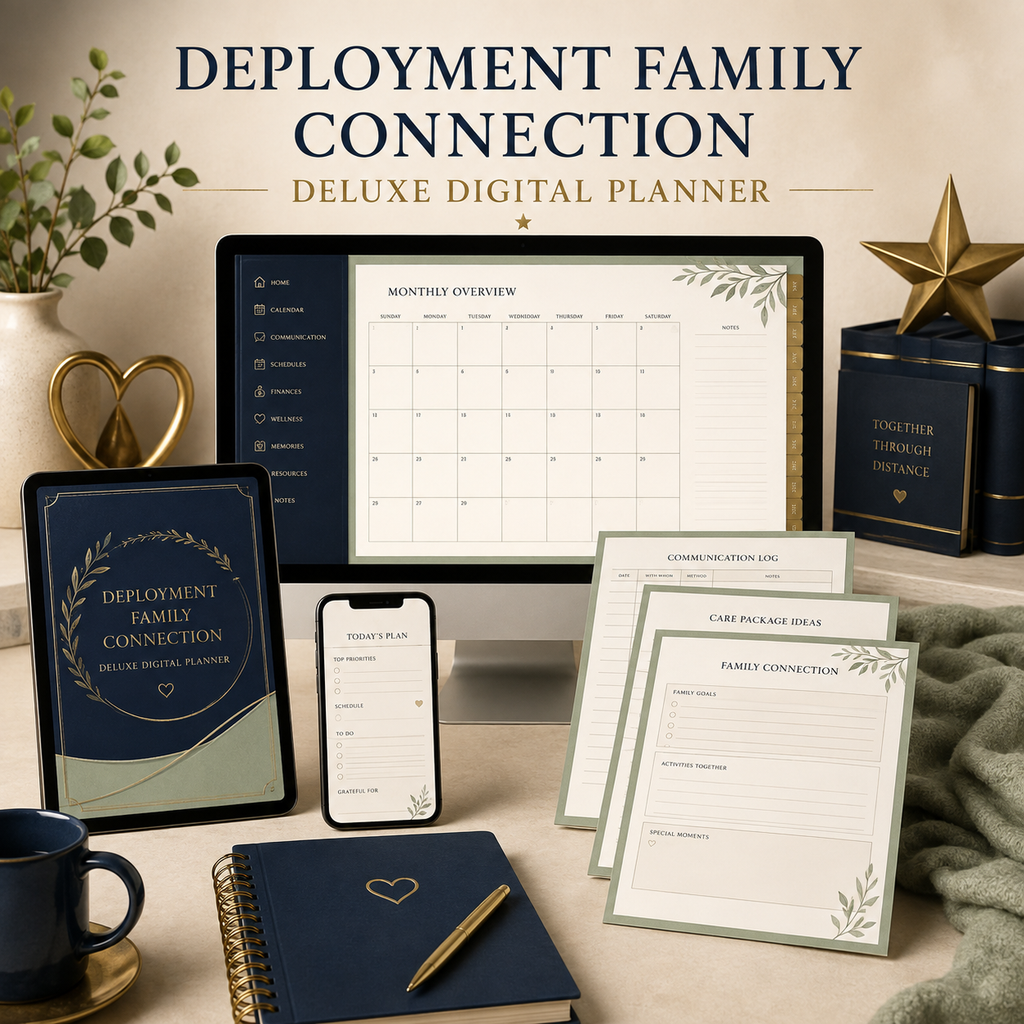 Deployment Family Connection Deluxe Digital Planner — listing image 05