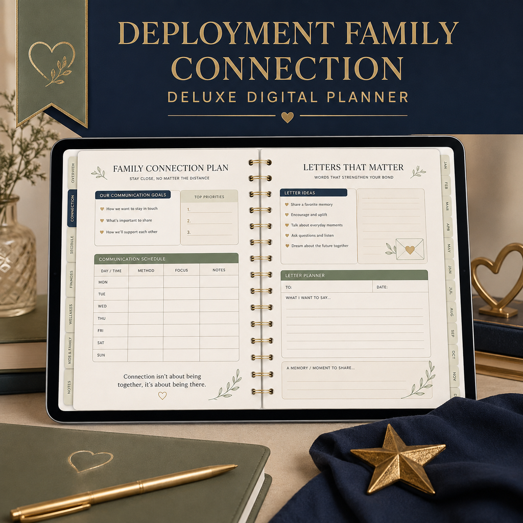 Deployment Family Connection Deluxe Digital Planner — listing image 06