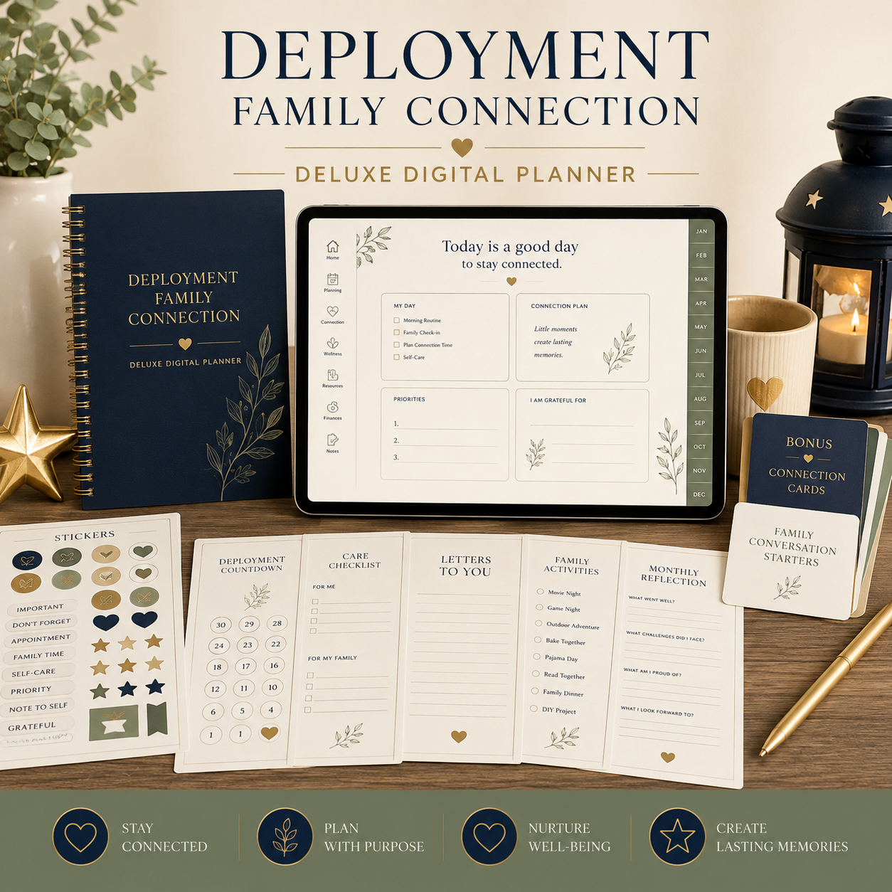 Deployment Family Connection Deluxe Digital Planner — listing image 08