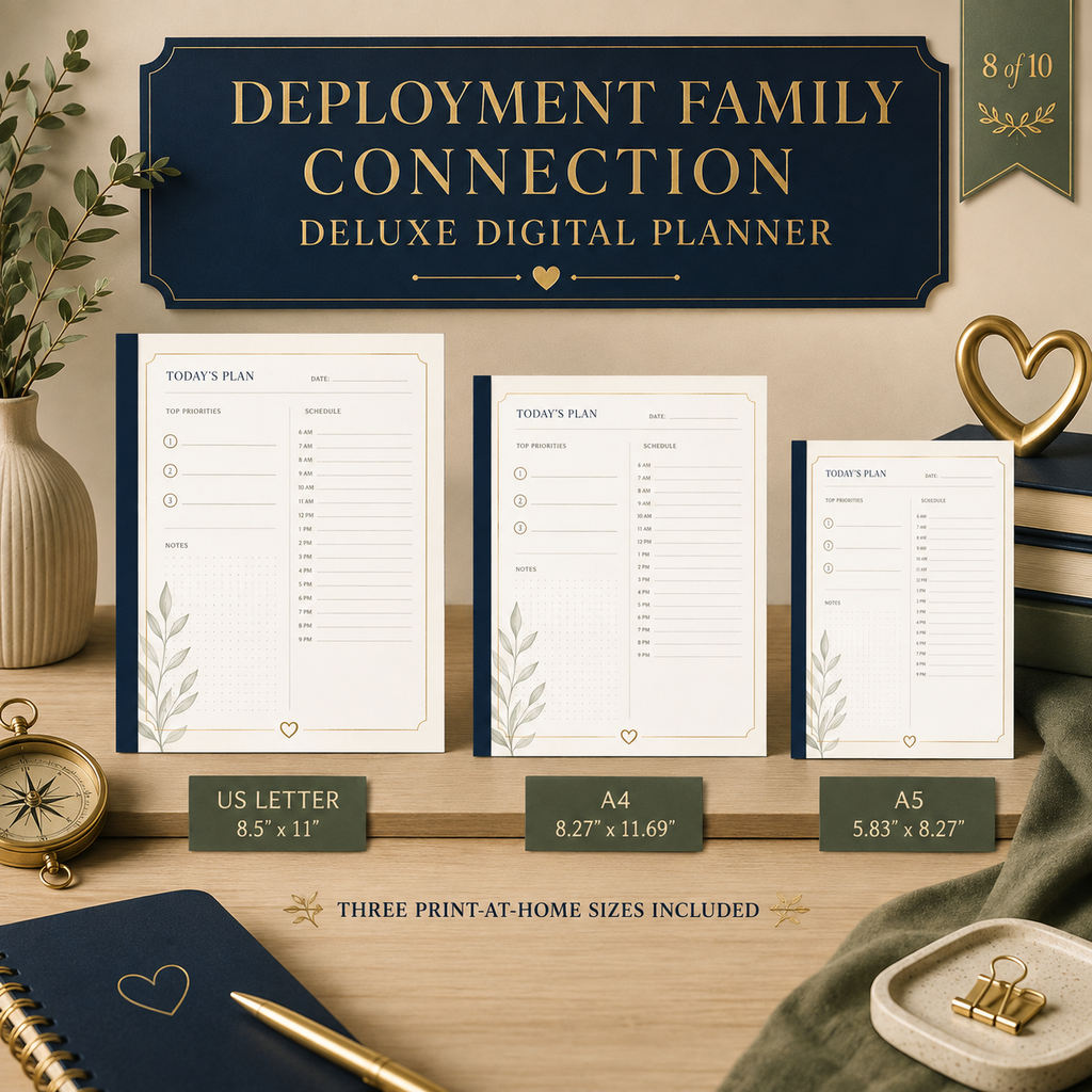 Deployment Family Connection Deluxe Digital Planner — listing image 09