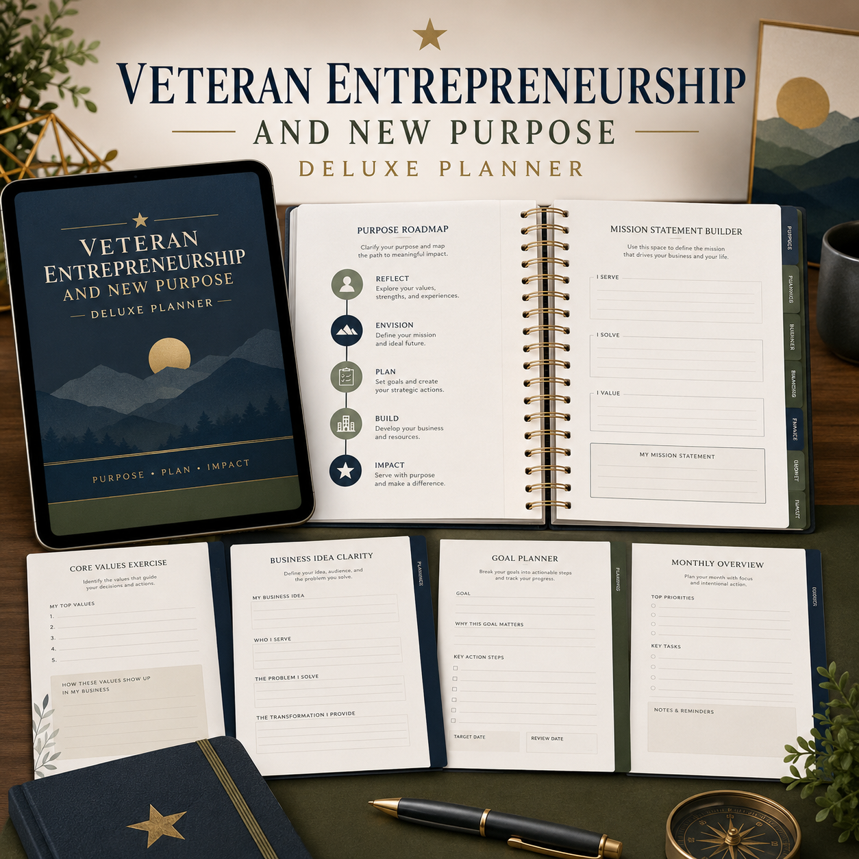 Veteran Entrepreneurship and New Purpose Deluxe Planner — listing image 01