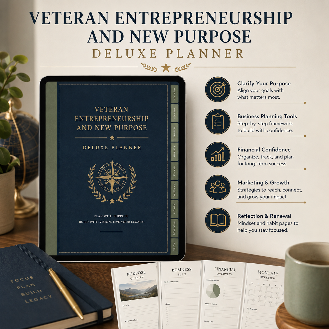Veteran Entrepreneurship and New Purpose Deluxe Planner — listing image 02