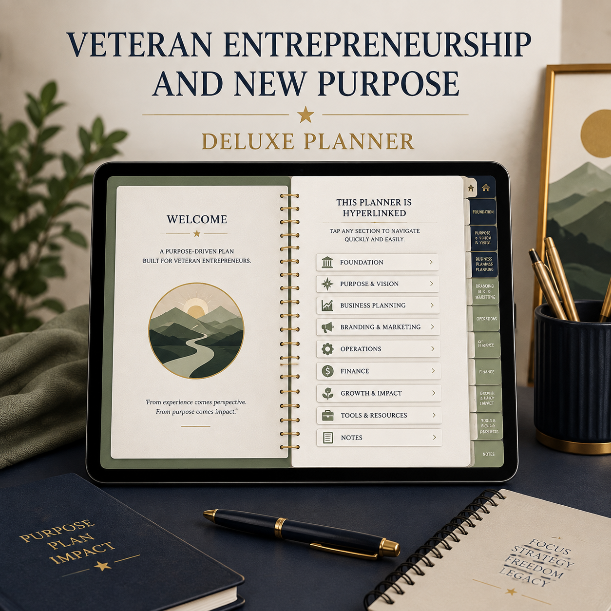 Veteran Entrepreneurship and New Purpose Deluxe Planner — listing image 04